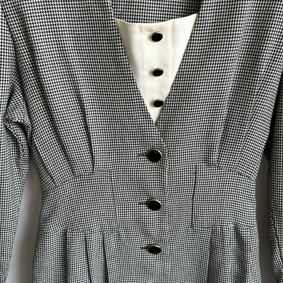 Vintage Sunshine Starshine houndstooth dress, size 10 - Picture 9 of 10
